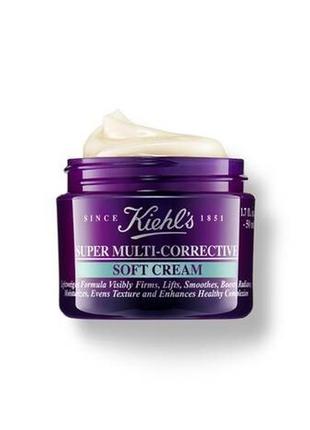 Kiehl's super multi corrective soft cream мультикоригувальний антивіковий крем для шкіри обличчя