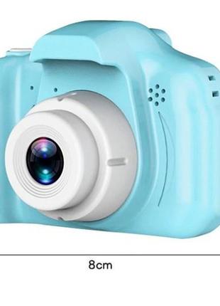 Фотоапарат дитячий цифровий портативний міні фотокамера для дітей c 2.0″ дисплеєм та з відео синя ku-222 фото