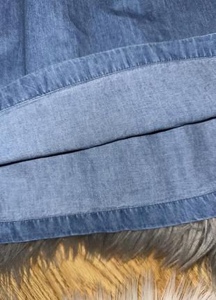 Невероятное стильное джинсовое платье с рюшами для девочки 4/5р george5 фото