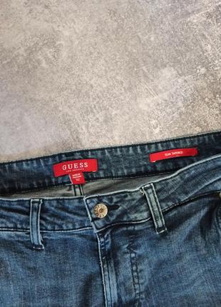 Мужские джинсы guess модные джинсовые брюки с карманами гес 32 w casual повседневные4 фото