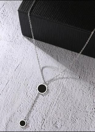 Медсталь медицинское серебро купить подарок медзолото подвеска галстук фораджо стильная черная подвеска в стиле булгари фораджо4 фото