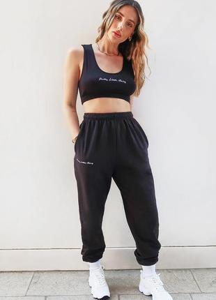 Теплые джоггеры от prettylittlething, теплые брюки, брюки на флисе