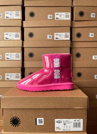 Угги ugg classic clear mini pink2 фото