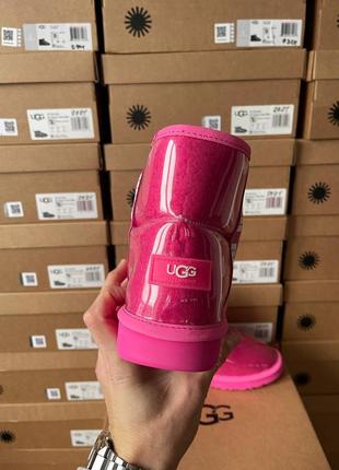 Угги ugg classic clear mini pink5 фото