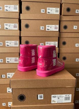 Угги ugg classic clear mini pink4 фото