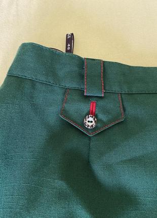 Австрийская юбка yessica баварская юбка зеленая винтажная винтаж в винтажном стиле с пуговицами меди3 фото