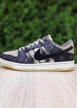 Кроссовки nike sb dunk x travis scott "cactus jack"4 фото