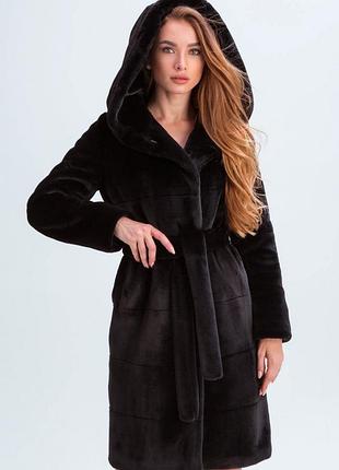 Original brand, шуба женская утепленная, с капюшоном,