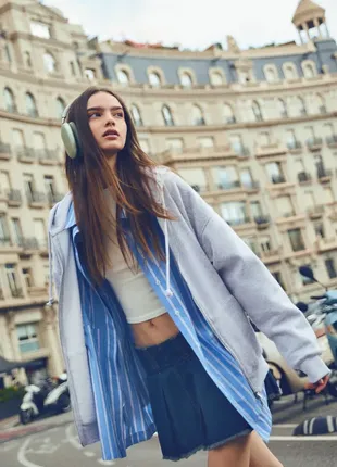 Олімпійка h&m на флісі, фасон оверсайз, р. s
