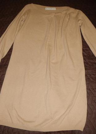 Платье свободного кроя с шерстью zara p.48(m)3 фото