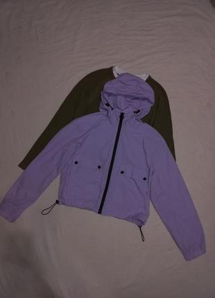 Стильная курточка ветровка укороченная3 фото
