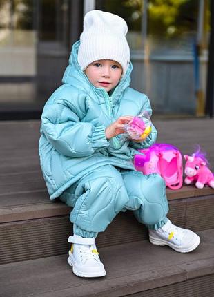 Зимний детский костюм для мальчиков и девочек4 фото