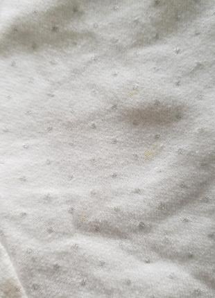 Pat & ripaton испания детские штанишки мальчику девочке 9-12м 74-80см белые с серебрянными точками7 фото