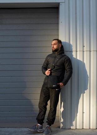 Бомбезный трендовый комплект ( куртка+брюки+барсетка)