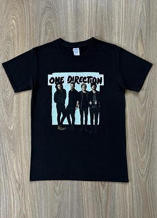 Мужская хлопковая футболка мерч с принтом one direction