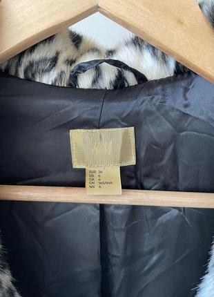 H&m леопардове пальто шуба /zara, massimo dutti, mango4 фото