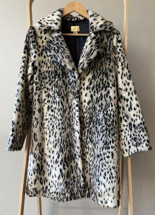 H&m леопардове пальто шуба /zara, massimo dutti, mango2 фото