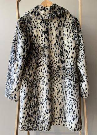 H&m леопардове пальто шуба /zara, massimo dutti, mango3 фото