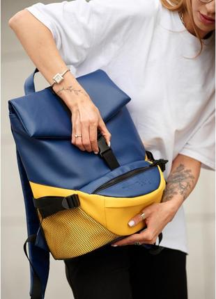 Женский рюкзак sambag renedouble желто-голубой7 фото