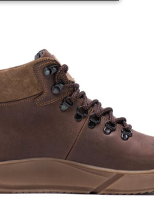 Натуральні шкіряні теплі зимові кеди кросівки туфлі мокасини  для чоловіків натуральные кожаные зимн2 фото