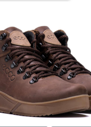 Натуральні шкіряні теплі зимові кеди кросівки туфлі мокасини  для чоловіків натуральные кожаные зимн5 фото
