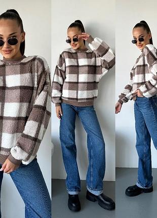Світшот тедді(дуже теплий та трендовий oversize світшот)3 фото