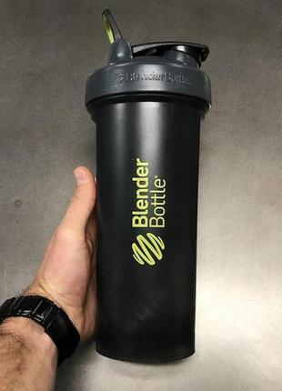 Шейкер спортивний з пружиною для спортивного харчування blenderbottle pro45 1270ml grey/green ku-2210 фото