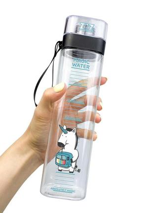 Пляшка для води ударостійка побутова ємність для води магічна вода 291895 ku-22