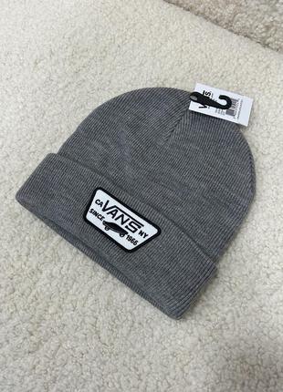 Серая шапка vans milford оригинал новая