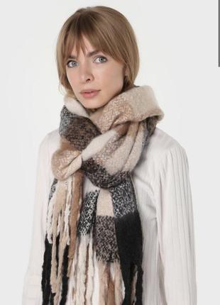 Теплый шарф женский шарф зимний шарф толстый шарф шерстяной шарф недорогой шарф большой шарф платок палантин4 фото