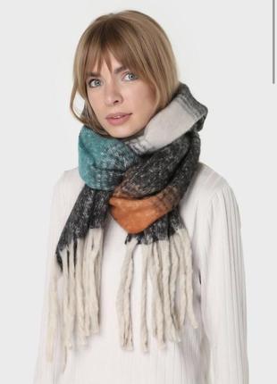 Теплий шарф жіночий шарф зимовий шарф товстий шарф вовняний шарф недорогий шарф хустка палантин великий шарф3 фото