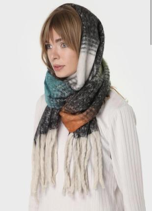 Теплий шарф жіночий шарф зимовий шарф товстий шарф вовняний шарф недорогий шарф хустка палантин великий шарф2 фото