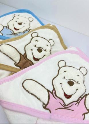 Полотенце кутик для новорожденных, набор с перчаткой4 фото