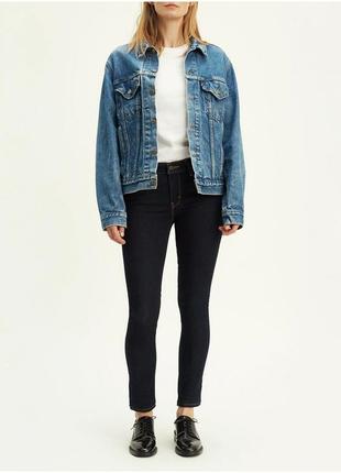 Фирменные осенние женские джинсы levis классические женские джинсы на осень узкие женские джинсы скинни черные скинни2 фото