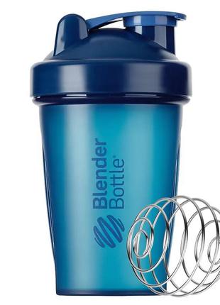 Шейкер спортивний з пружиною для спортивного харчування blenderbottle classic 20oz/590ml navy  ku-222 фото