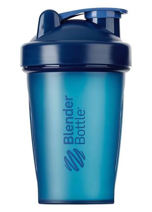 Шейкер спортивний з пружиною для спортивного харчування blenderbottle classic 20oz/590ml navy  ku-223 фото