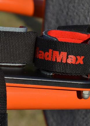 Лямки для тяги спортивные эластичные ремешки для тяги madmax mfa-332 pwr straps+ black/grey/red ku-229 фото