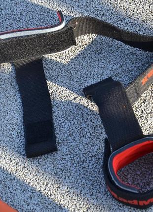 Лямки для тяги спортивные эластичные ремешки для тяги madmax mfa-332 pwr straps+ black/grey/red ku-225 фото