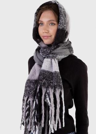 Теплий шарф жіночий шарф зимовий шарф товстий шарф вовняний шарф недорогий шарф хустка палантин великий шарф3 фото