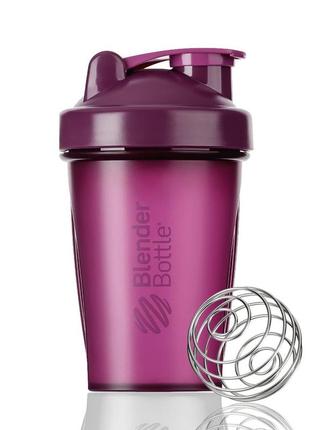 Шейкер спортивний з пружиною для спортивного харчування blenderbottle classic 20oz/590ml plum  ku-22