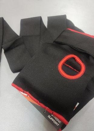 Бинты-перчатки для бокса спортивные тренировочные универсальные powerplay с гелевыми подушечками черные m4 фото