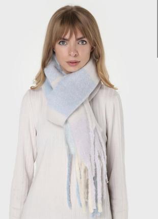Теплый шарф женский шарф зимний шарф толстый шарф шерстяной шарф недорогой шарф большой шарф платок палантин2 фото