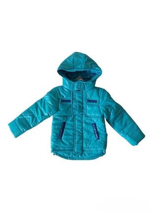 Куртка для мальчика с капюшоном демисезон на холодную погоду синтепон одягайко 116, 122 размер см-8