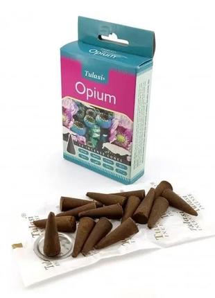 Opium incense cones (опіум) (tulasi) конуси1 фото