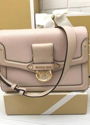 Стильная кожаная сумка michael kors jessie 30f9g6l2l корс1 фото