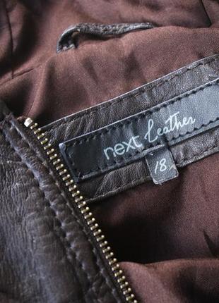 Брендовая кожаная куртка козырька с капюшоном от next leather5 фото