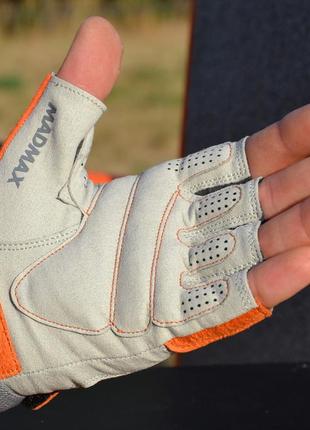 Перчатки для фитнеса спортивные тренировочные для тренажерного зала madmax mfg-850 crazy g...