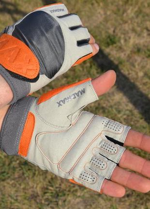 Перчатки для фитнеса спортивные тренировочные для тренажерного зала madmax mfg-850 crazy g...