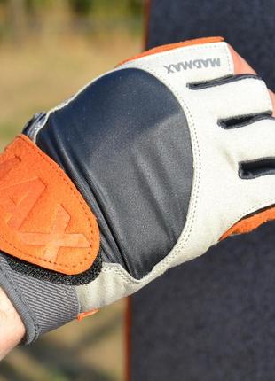 Перчатки для фитнеса спортивные тренировочные для тренажерного зала madmax mfg-850 crazy g...