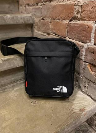 Барсетка the north face чорна чоловіча сумка через плече тнф сумка tnf